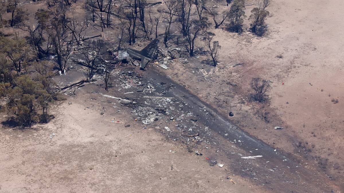 Drone hits firefighting plane